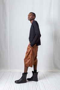 Cropped Trousers_Vegan Leather