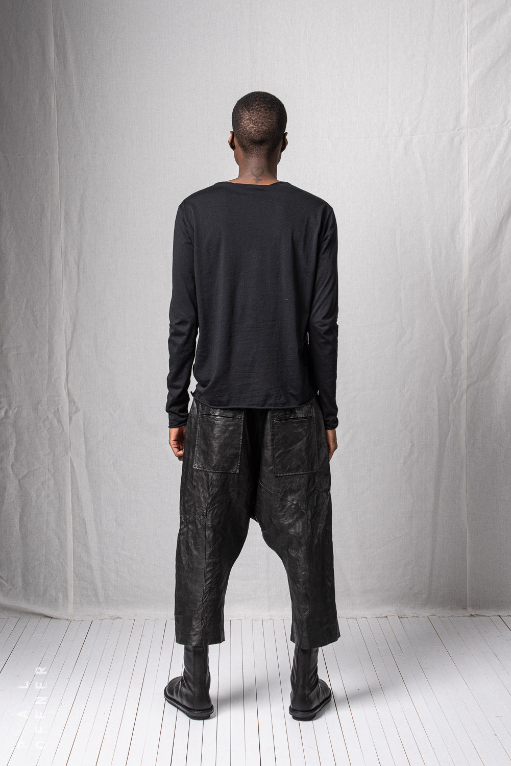 Hang Loose Trousers Extra Long_Leather