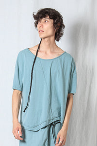 Loose Asymmetric T-Shirt_Cotton Jersey