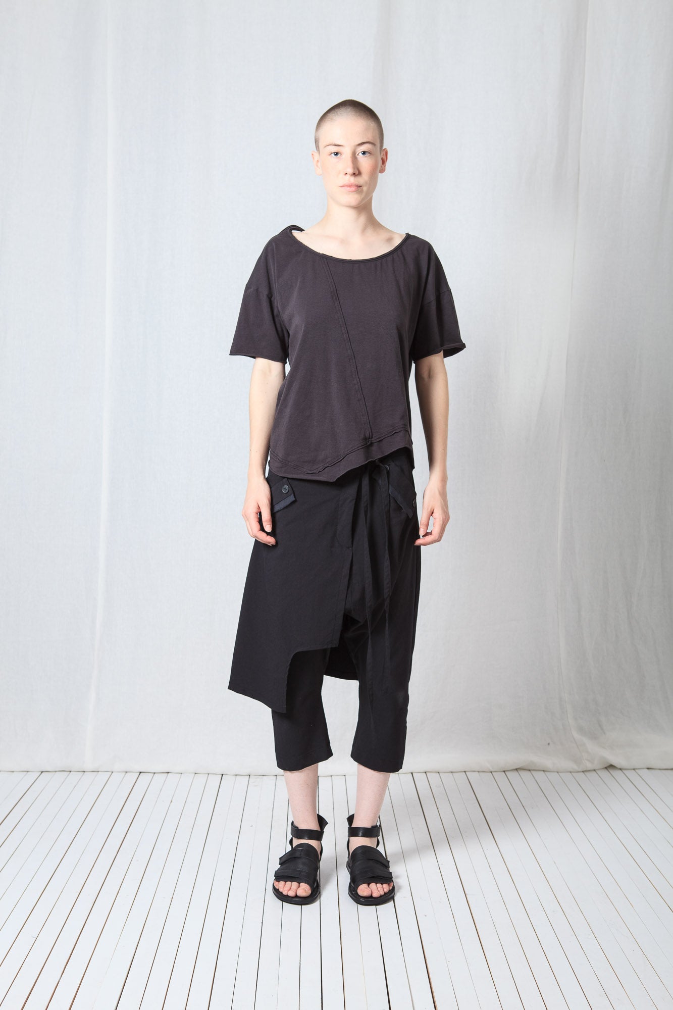 Loose Asymmetric T-Shirt_Cotton Jersey
