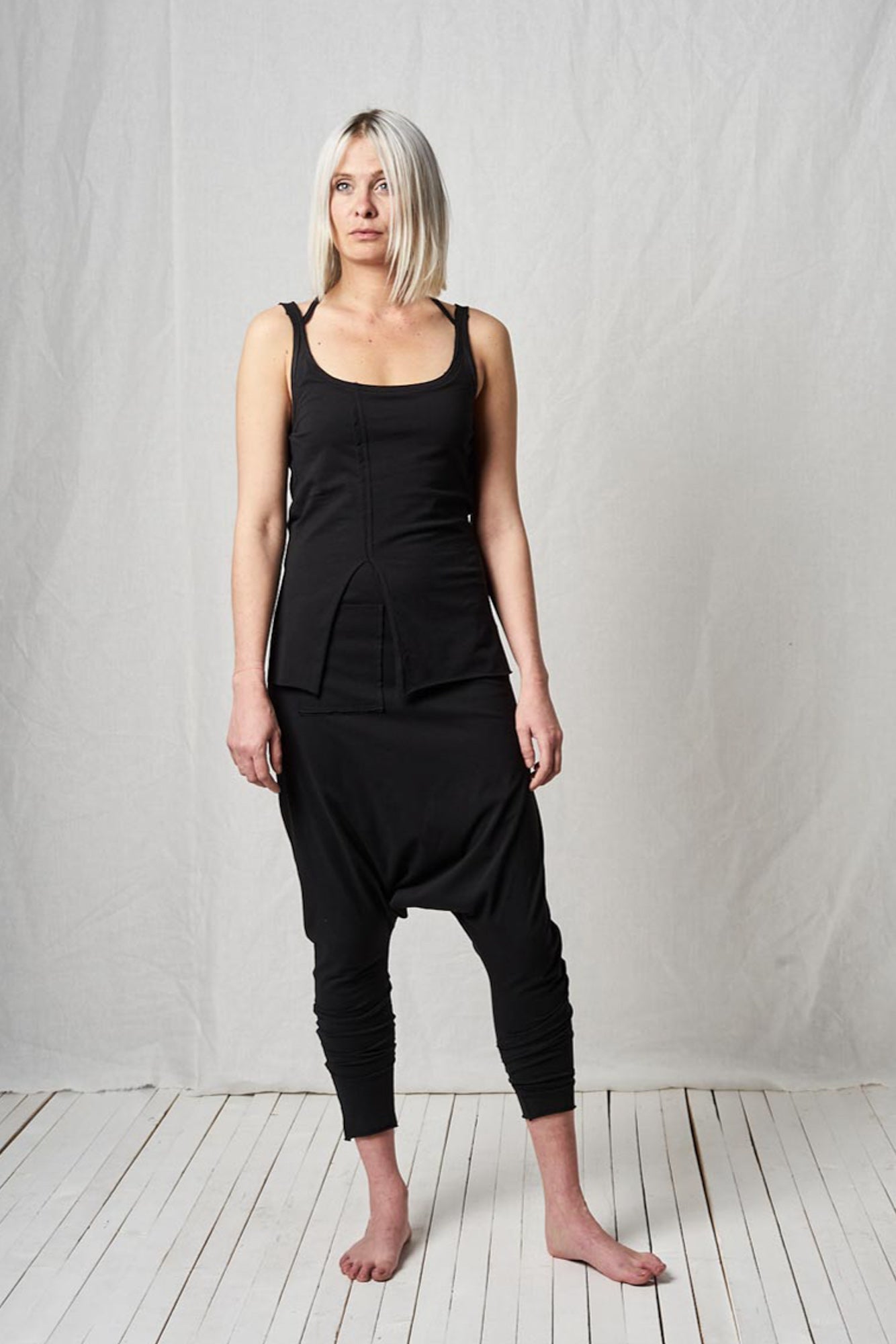 Relaxed Overall_Cotton Jersey + Mesh