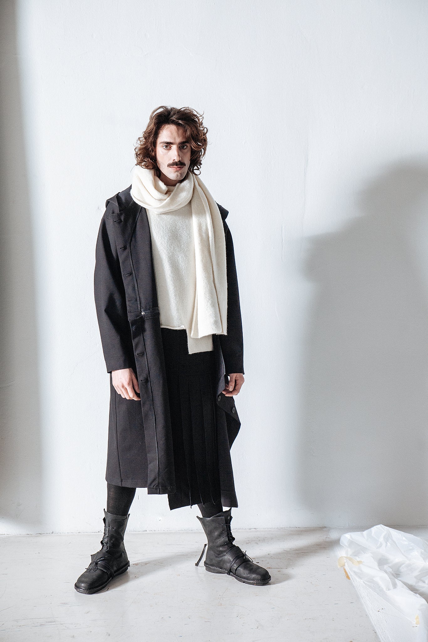 Fold Skirt_Luxury Bi-Stretch Tricot
