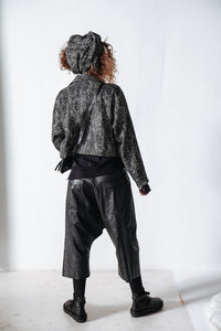 Boxy Jacket_Herringbone Cotton Mix