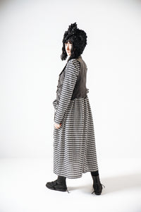 Easy Going Dress_Checked Cotton Mix