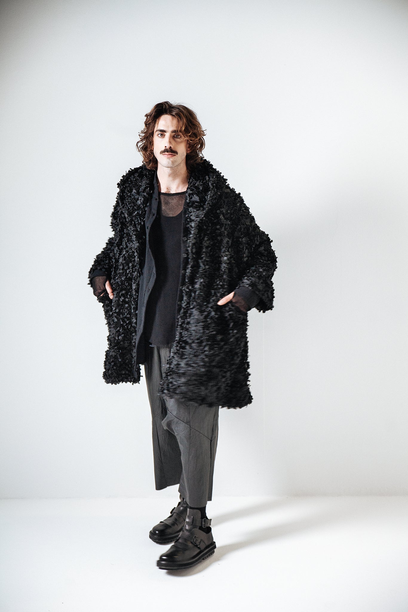 Oversize Coat_Leaf Stretch