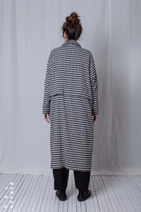 2 in 1 Coat_Checked Cotton Mix