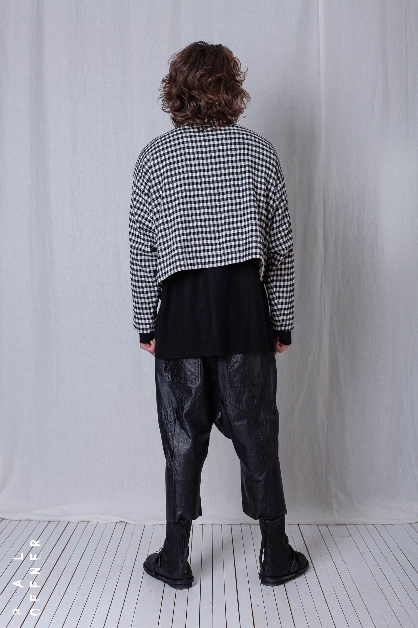 2 in 1 Coat_Checked Cotton Mix