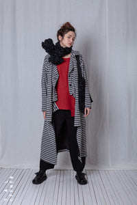 2 in 1 Coat_Checked Cotton Mix
