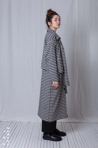 2 in 1 Coat_Checked Cotton Mix