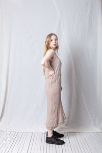 Asymmetric O-Shape Dress_Cotton Jersey + Voile