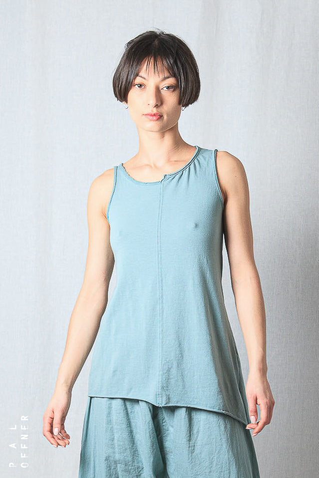 Asymmetric Tank-Top_Cotton Jersey