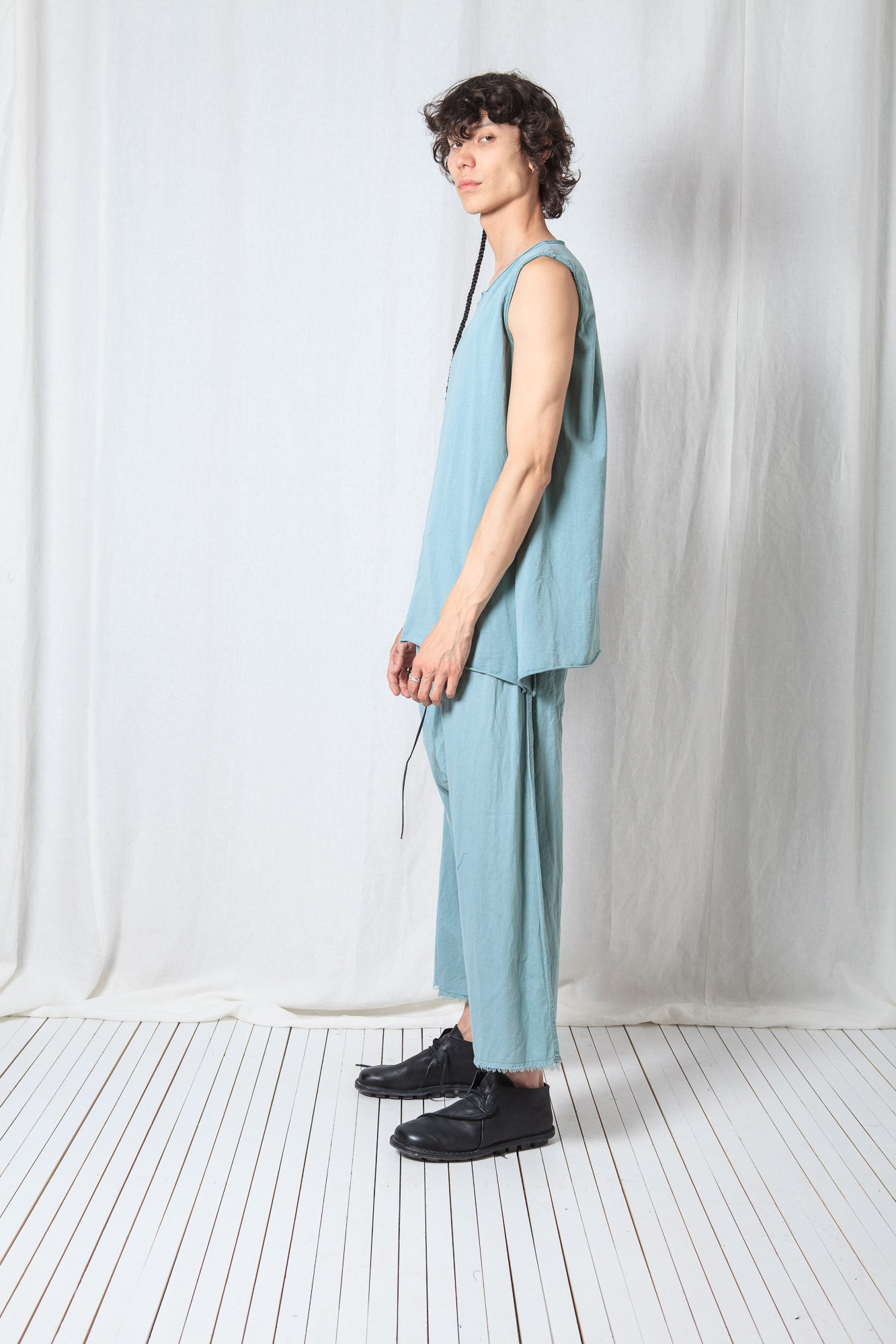 Asymmetric Tank-Top_Cotton Jersey