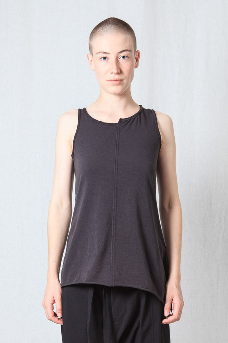 Asymmetric Tank-Top_Cotton Jersey