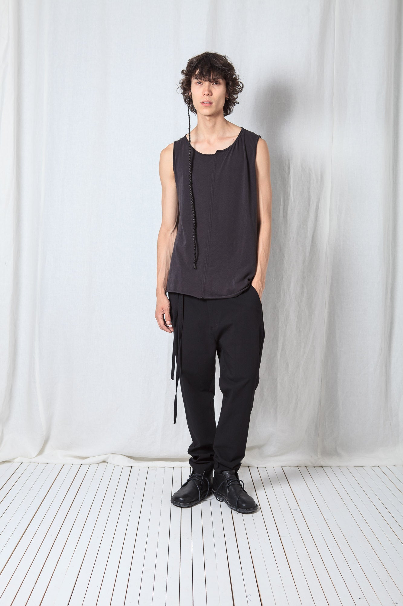 Asymmetric Tank-Top_Cotton Jersey