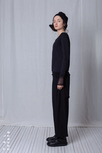 Ballon Fit Trousers_Crêpe Georgette