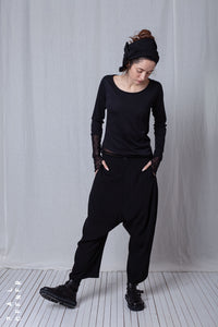 Ballon Fit Trousers_Crêpe Georgette