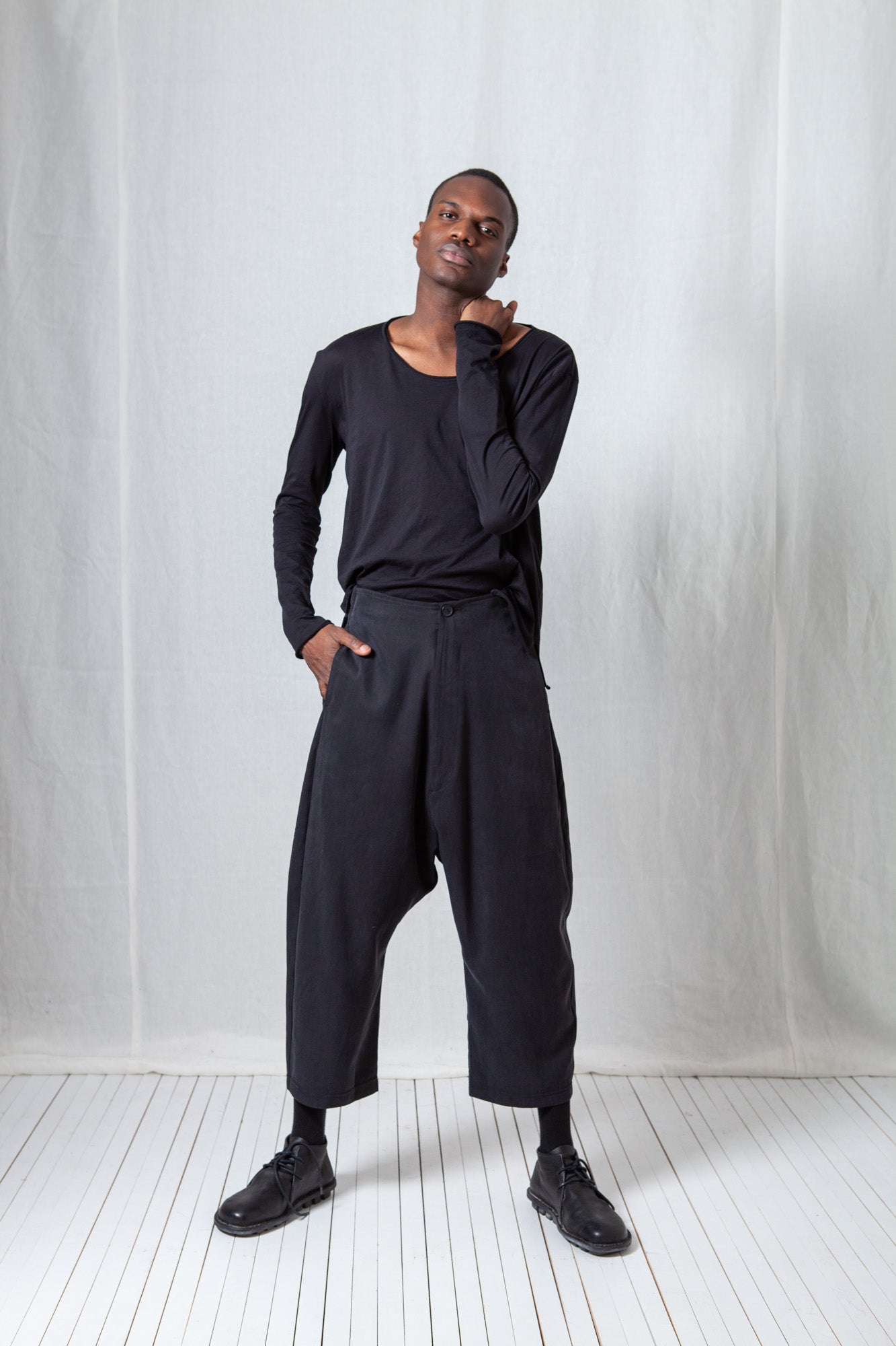 Balloon Fit Trousers_Fluid Tencel