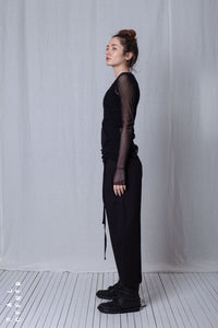 Balloon Fit Trousers_Luxury Bi-Stretch Tricot