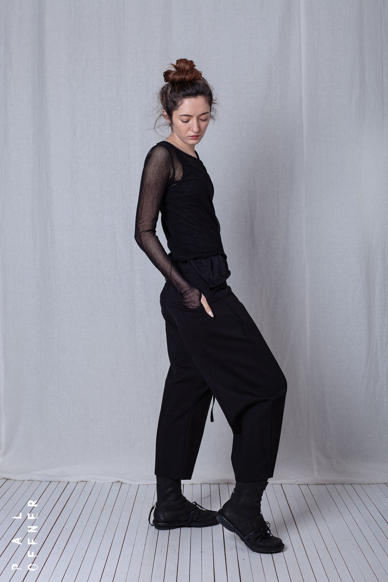 Balloon Fit Trousers_Luxury Bi-Stretch Tricot