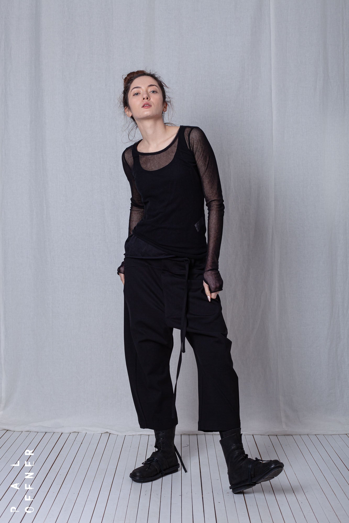 Balloon Fit Trousers_Luxury Bi-Stretch Tricot