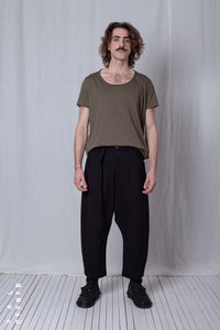Balloon Fit Trousers_Luxury Bi-Stretch Tricot