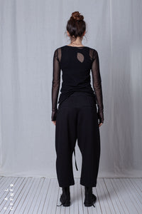 Balloon Fit Trousers_Luxury Bi-Stretch Tricot