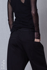 Balloon Fit Trousers_Luxury Bi-Stretch Tricot