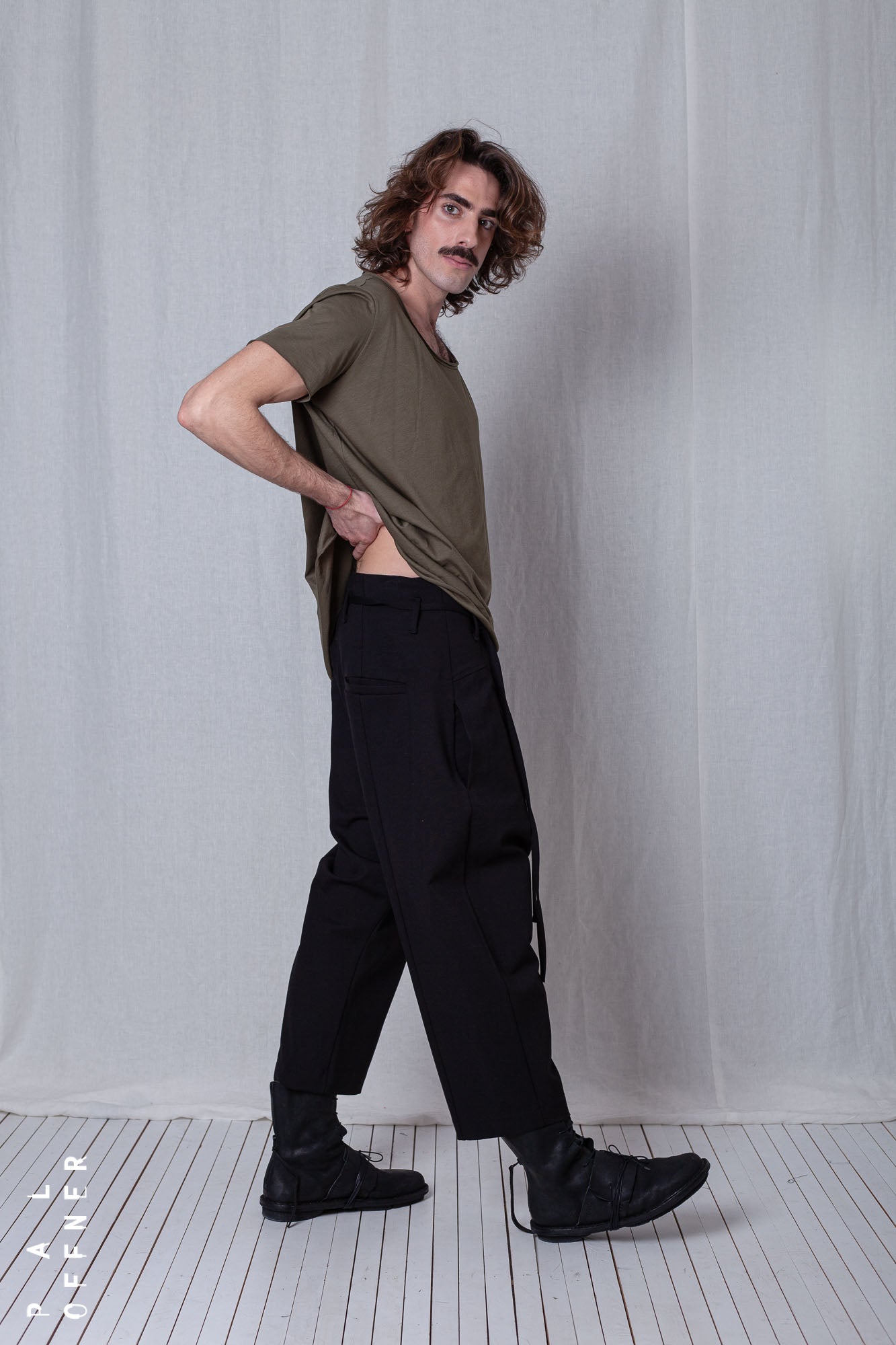 Balloon Fit Trousers_Luxury Bi-Stretch Tricot