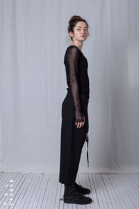 Balloon Fit Trousers_Luxury Bi-Stretch Tricot