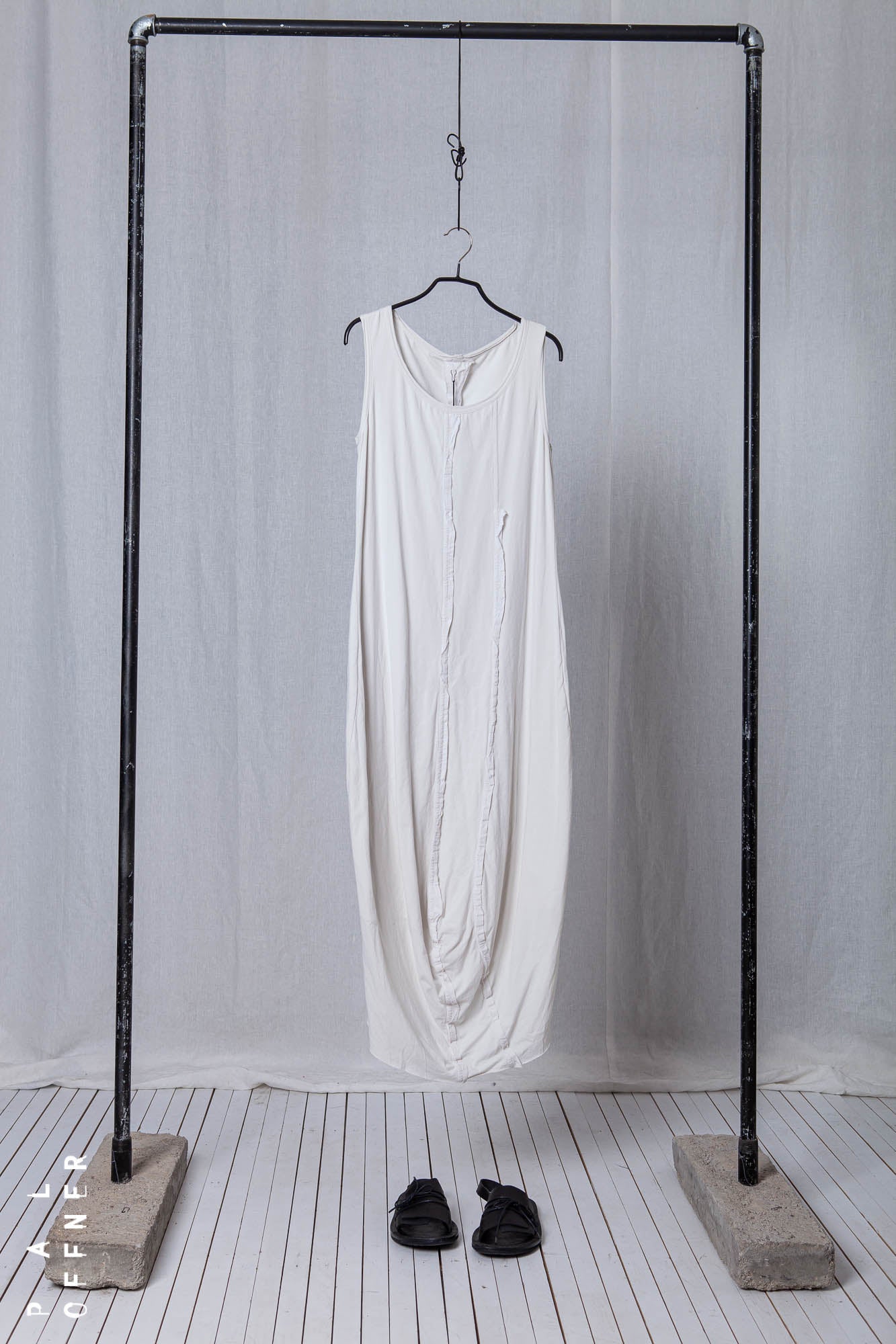 Banana Shape Dress_Cotton Jersey+Poplin