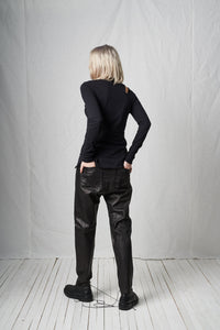 Bit Low Trousers_Leather