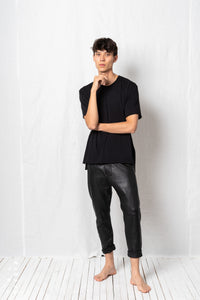 Bit Low Trousers_Leather