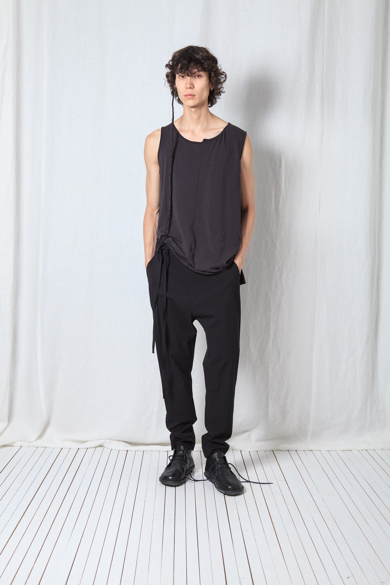 Bit Low Trousers_Light Techno Cotton