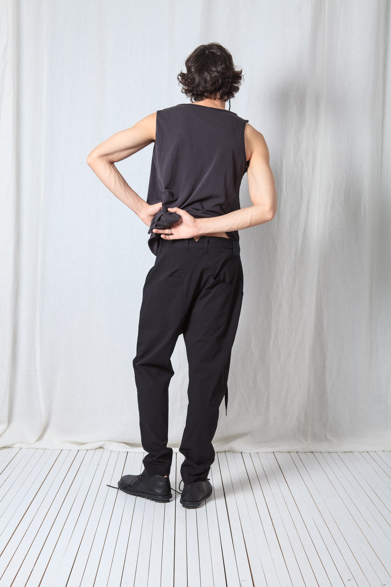 Bit Low Trousers_Light Techno Cotton