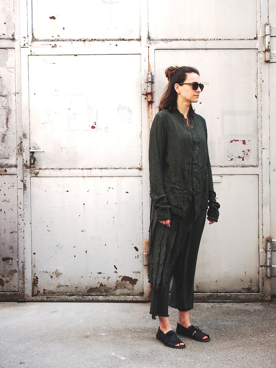 Casual Pull-On Trousers_Crêpe Georgette