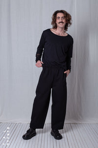 Casual Pull-On Trousers_Luxury Bi-Stretch Tricot
