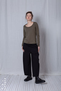 Casual Pull-On Trousers_Luxury Bi-Stretch Tricot