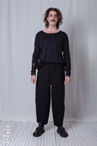 Casual Pull-On Trousers_Luxury Bi-Stretch Tricot