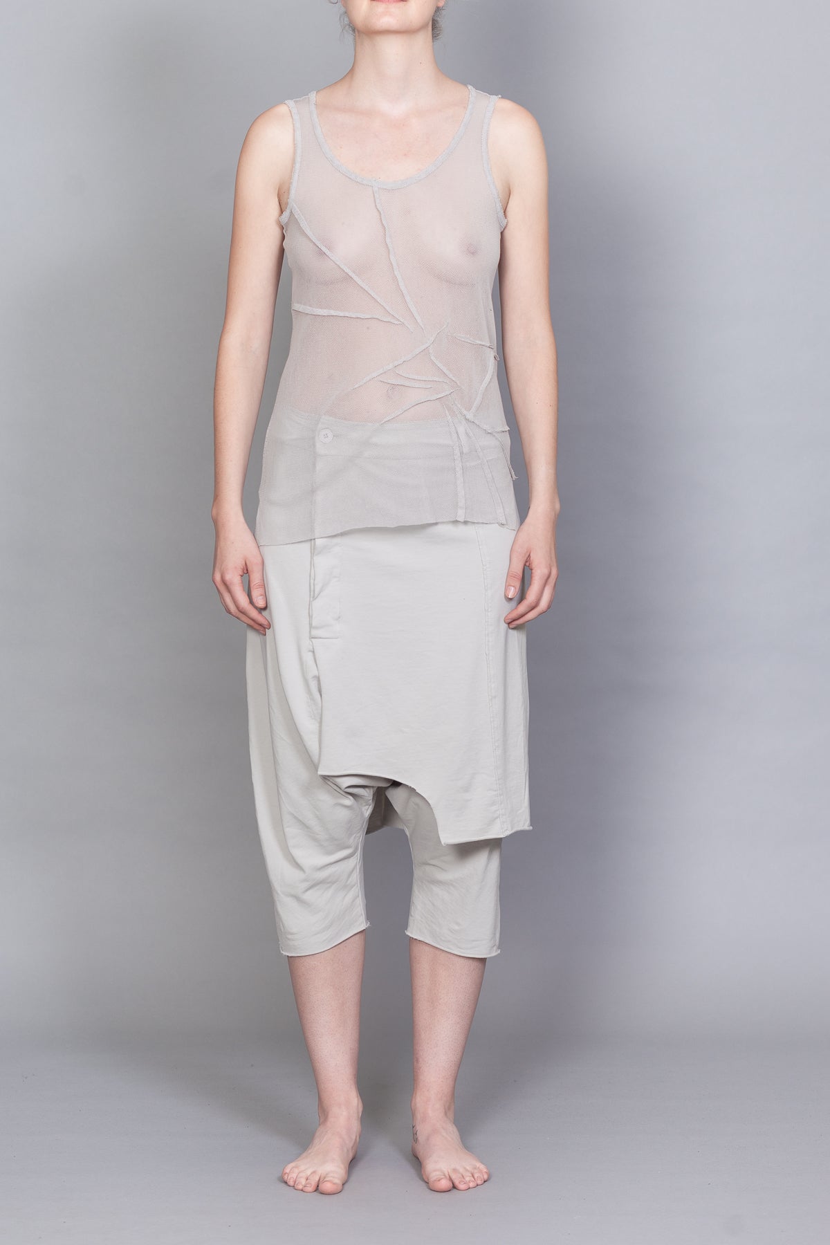 Crinkled Top_Cotton Mesh
