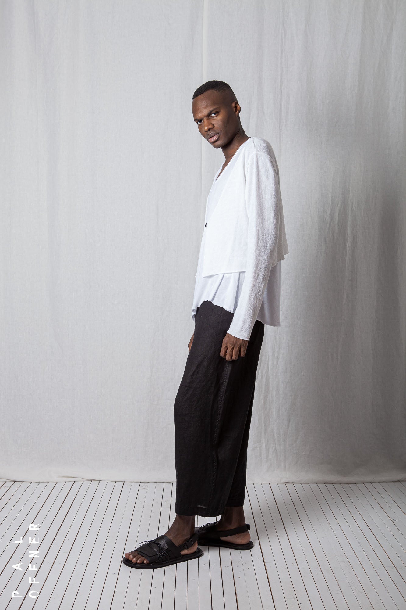 Cropped Cardigan_Linen Cotton Knit