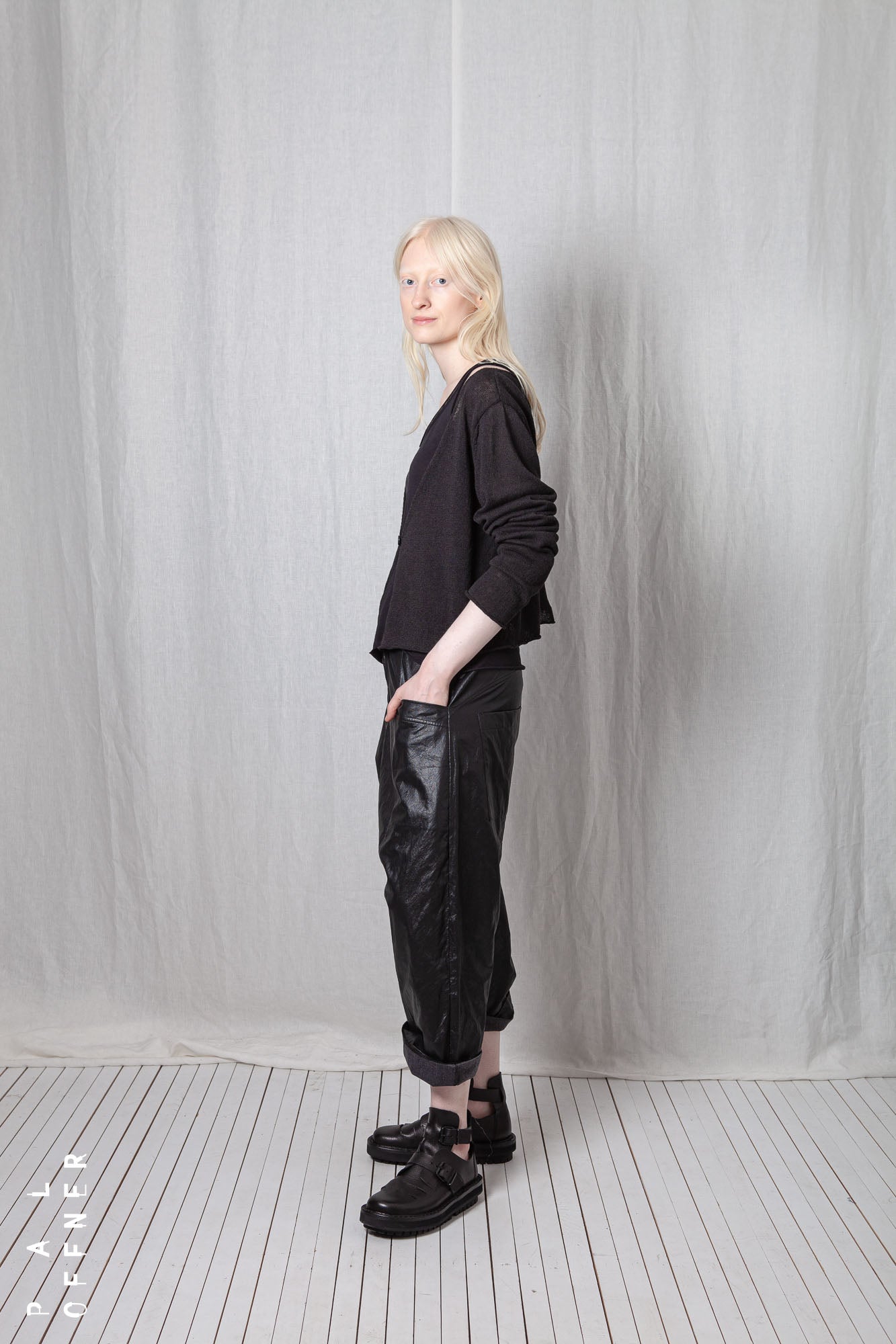 Cropped Cardigan_Linen Cotton Knit