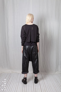 Cropped Cardigan_Linen Cotton Knit