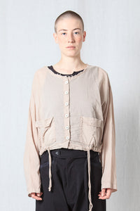 Cropped Shirt_Sheer Cotton Voile