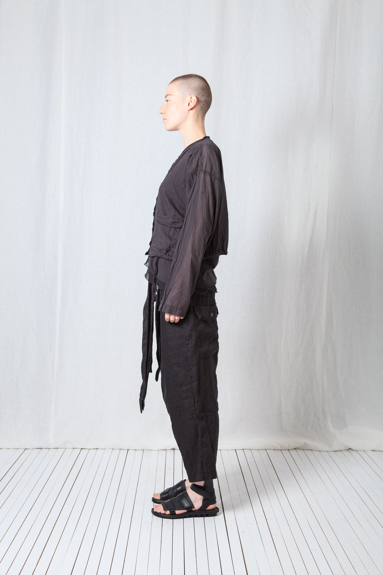 Cropped Shirt_Sheer Cotton Voile