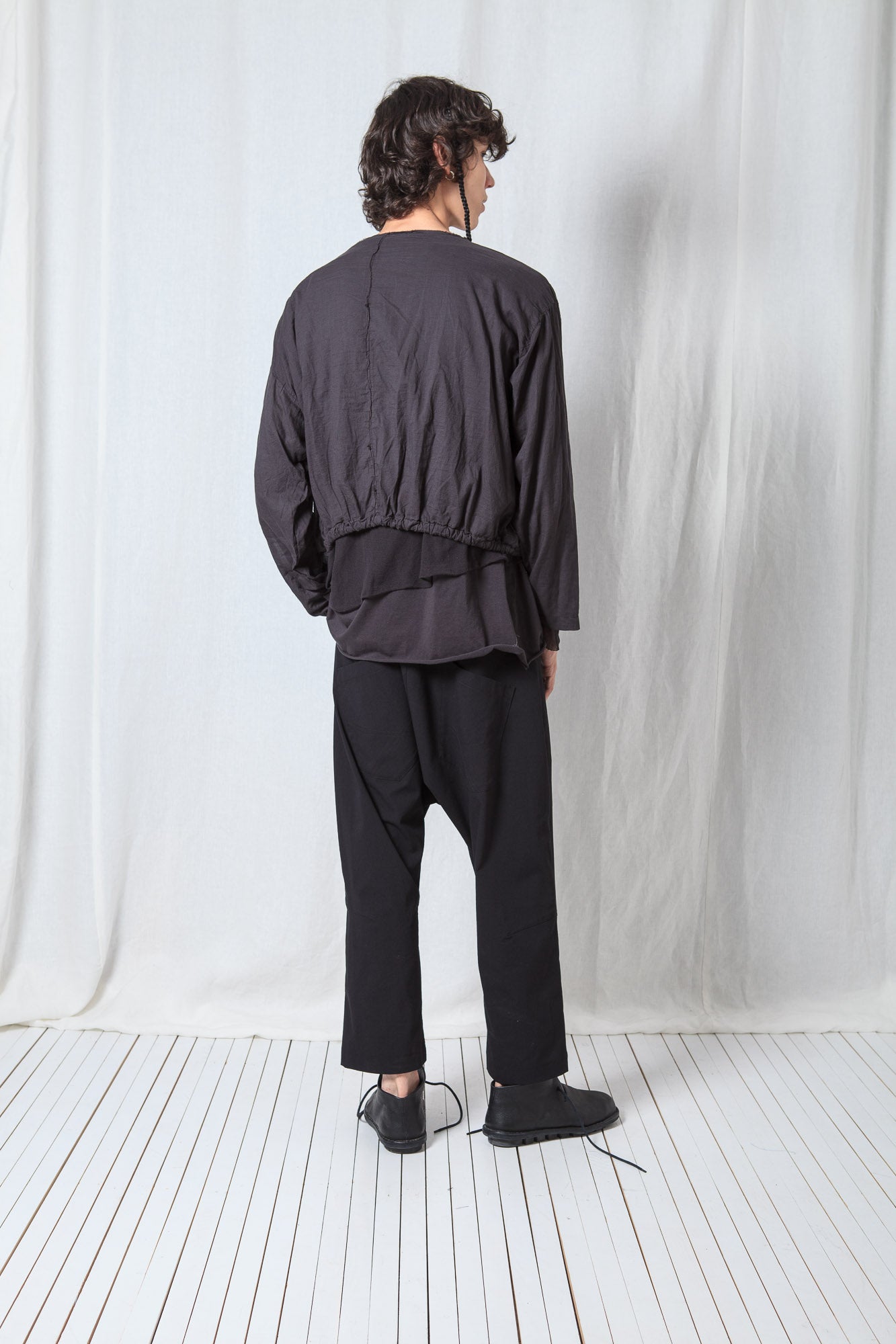 Cropped Shirt_Sheer Cotton Voile