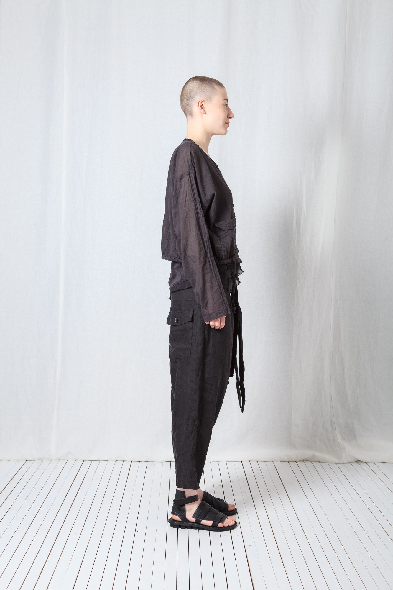 Cropped Shirt_Sheer Cotton Voile