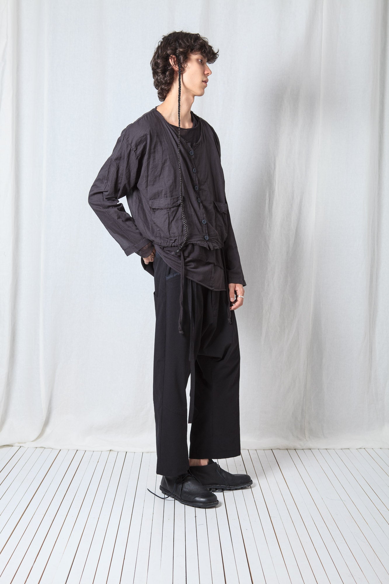Cropped Shirt_Sheer Cotton Voile