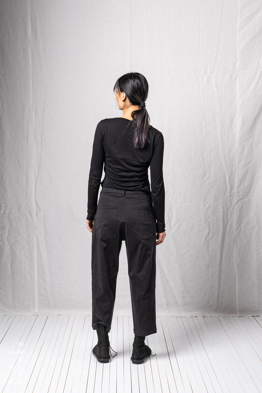 Cropped Trousers_Soft Tencel Stretch