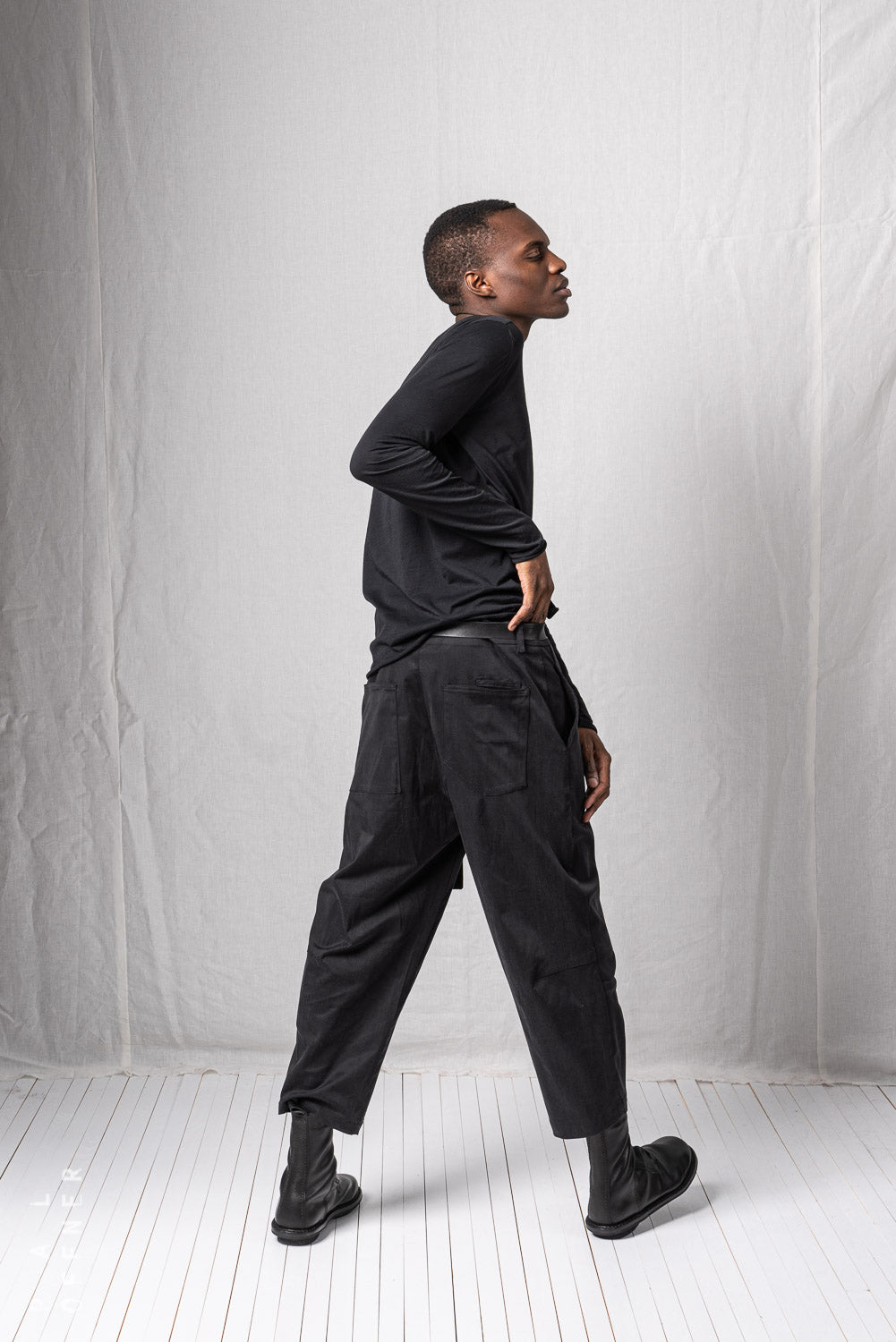 Cropped Trousers_Soft Tencel Stretch