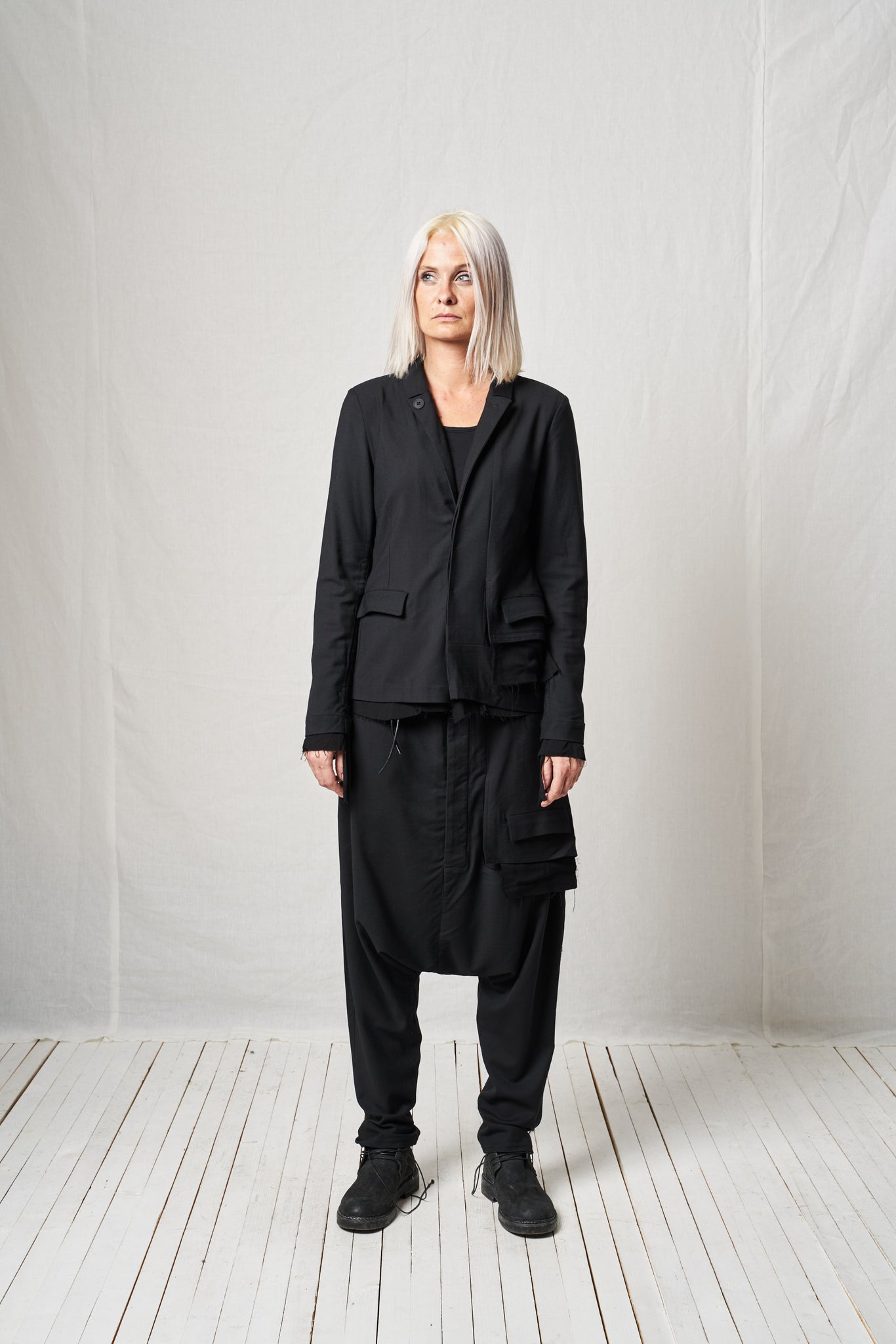 Deconstructed Jacket_Viscose Wool Mix